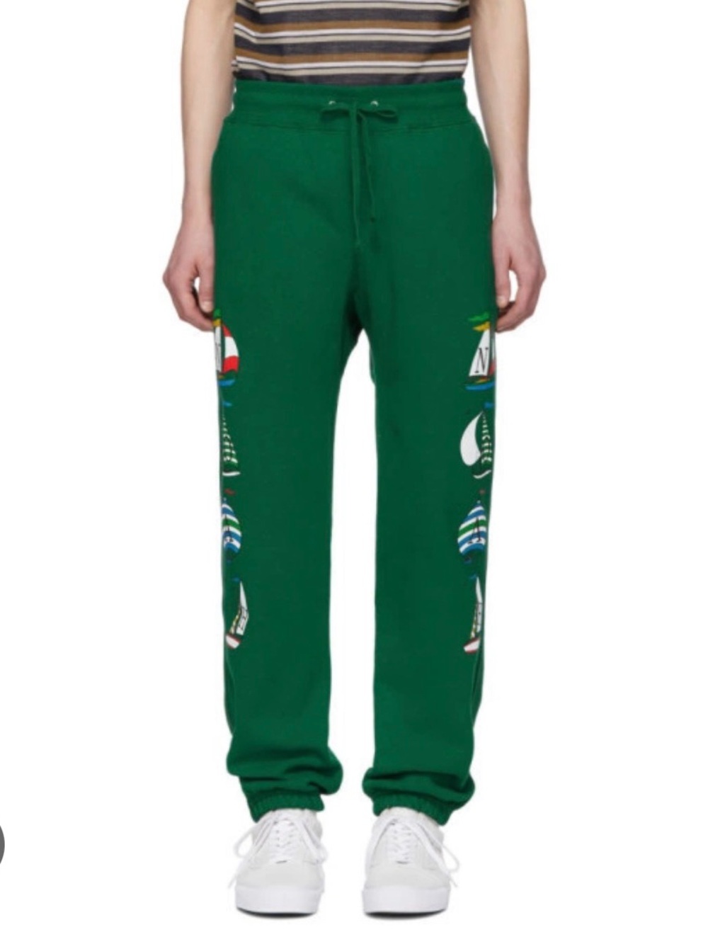 Noah NYC Green Sailboat Lounge Pants
